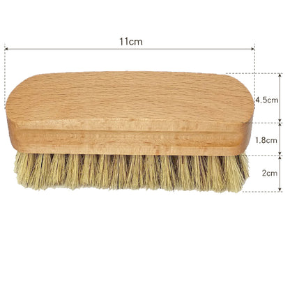 Engrave logo-Beech shoes brush clean brush boar bristle brush Square Brush