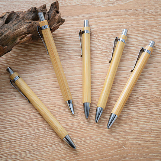 Engrave logo-Bamboo pen ball pen gift pen advertisement wholesale