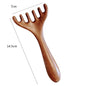 Engrave logo-Sandalwood comb massage tool SPA makeup face body hair brush head