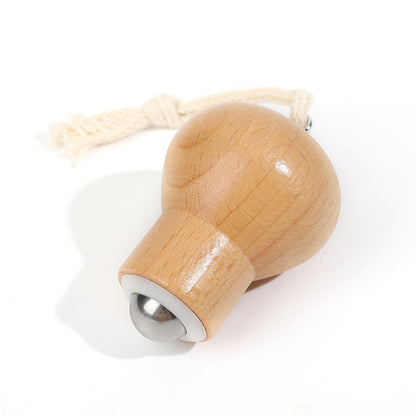 Engrave logo-Wooden roller makeup SPA massage tool face roller