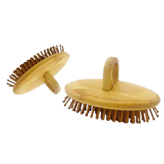 Engrave logo-New design Bamboo airbag brush high quality beard brush hair brush with ring grooming