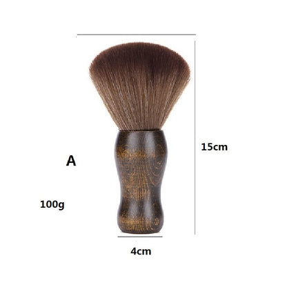 Personalized Customize Logo-Handmade barber brush wood handle Synthetic Fibers brush hair cut brush