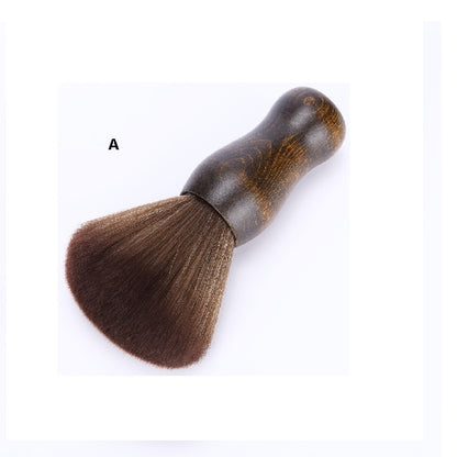 Personalized Customize Logo-Handmade barber brush wood handle Synthetic Fibers brush hair cut brush