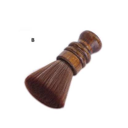 Personalized Customize Logo-Handmade barber brush wood handle Synthetic Fibers brush hair cut brush