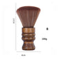 Personalized Customize Logo-Handmade barber brush wood handle Synthetic Fibers brush hair cut brush