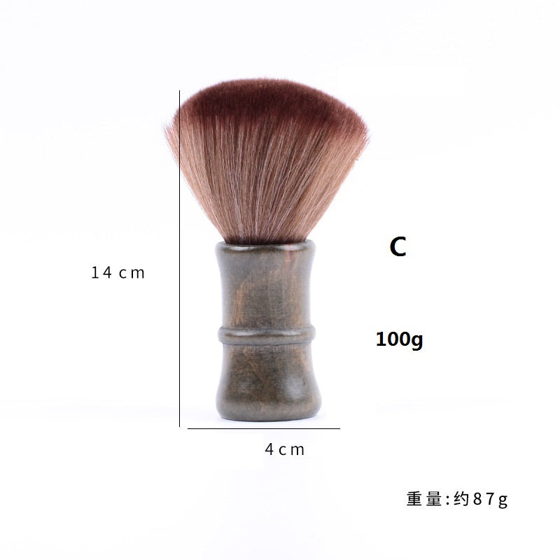 Personalized Customize Logo-Handmade barber brush wood handle Synthetic Fibers brush hair cut brush