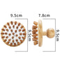 Engrave logo-Bamboo airbag brush hair brush mushroom shape grooming massage brush