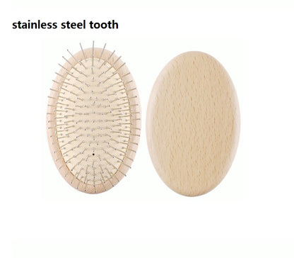 Customize Logo-Beech wood handle brush airbag brush hair care brush grooming