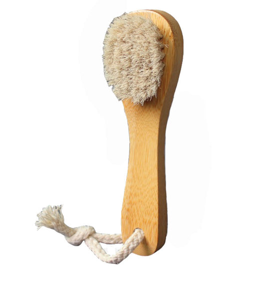 Engrave logo-Bamboo handle horse hair brush bath brush body brush dry brush soft brush clean brush