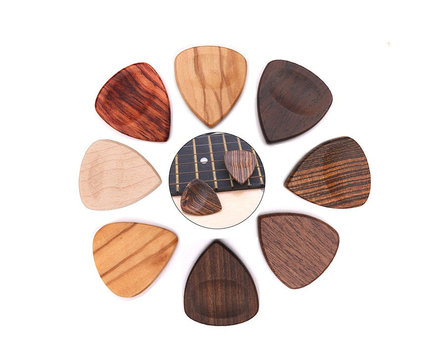 Engrave logo-Natural wood picks Wooden guitar picks