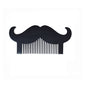 Personalized-Mustache shape comb peach wood comb pocket travel brush beard hair