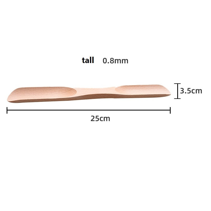 Engrave logo-Natural beech wood shoehorns long handle shoe horn two heads gift