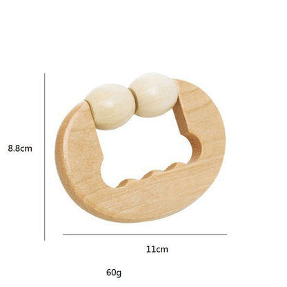 Engrave logo-Natural wood massagers body massage roller SPA Muscle relaxation