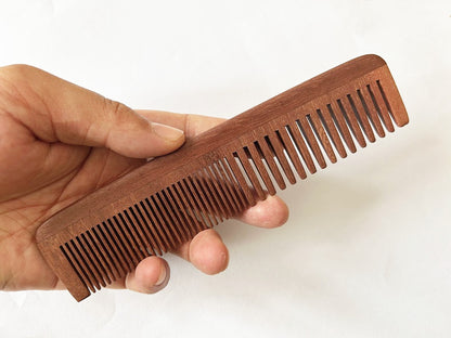 Customize logo-Red Wood Comb Red Beard Comb Pocket Size Comb Dual Kinds Tooth Hair comb beard brush