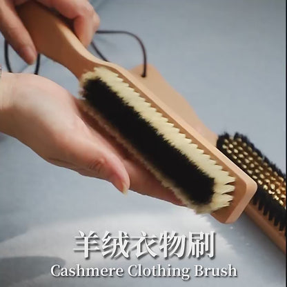 Customize Logo-Handmade coat brush beech wood handle boar bristle brush cloth clean brush hat brush