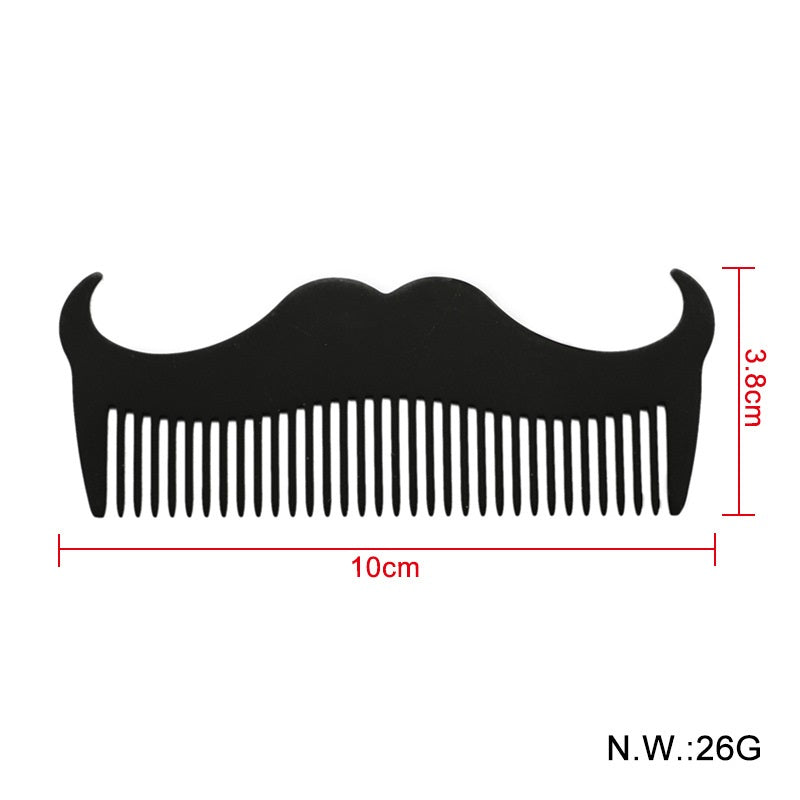 Customized Logo-Black stainless steel comb metal comb pocket size for beard and hair care