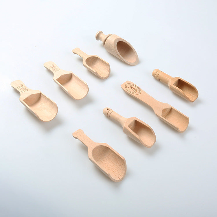 Engrave logo-Wood spoons coffee spoon tea spoon salt spoon wholesale