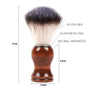 Customize logo-Wood handle Nylon/boar bristle shaving brushes for men beard care grooming tool