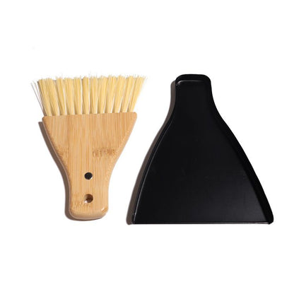 Engrave logo-Bamboo Clean brush nylon brush wood handle dustpan set