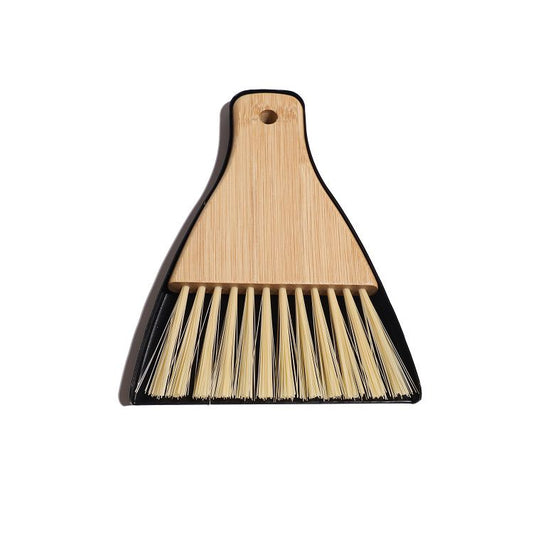 Engrave logo-Bamboo Clean brush nylon brush wood handle dustpan set