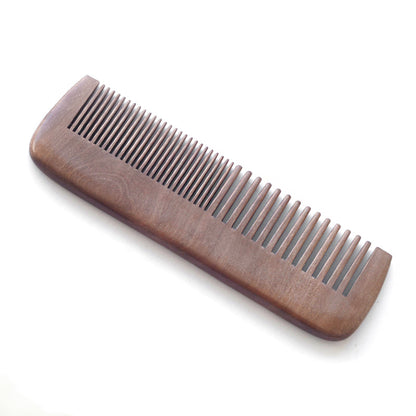 Customize Logo-New Kind Peach/Sandal Wood Comb Two Kinds Tooth Beard Care Comb Hair Brush