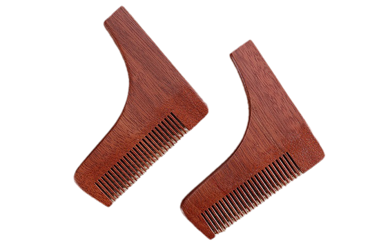 Engrave logo-Redsandalwood comb beard shape tool template men grooming