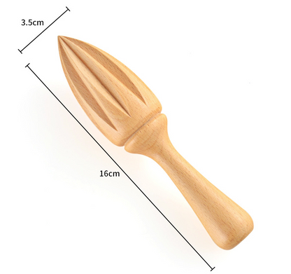 Engrave logo-Beech wood Manual beech lemon juice press unpainted lemon cone kitchen baking, squeezing and squeezing juice tool