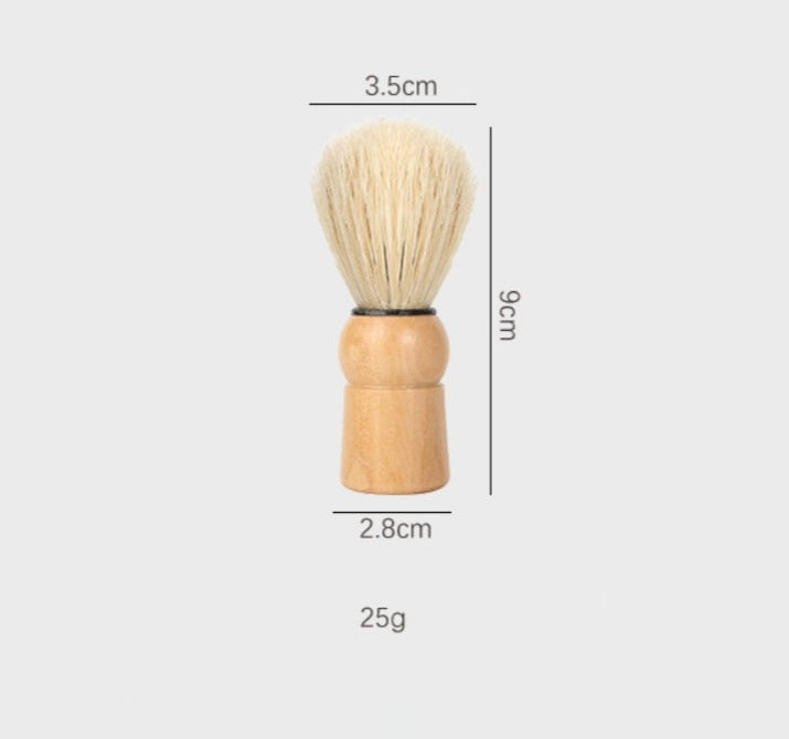 Engrave logo-Wood handle shaving brush boar bristle for men beard care grooming tool