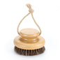 Engrave logo-Babmboo handle body brush bath brush sisal/boar bristle/horse hair head wholesale