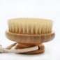 Engrave logo-Babmboo handle body brush bath brush sisal/boar bristle/horse hair head wholesale