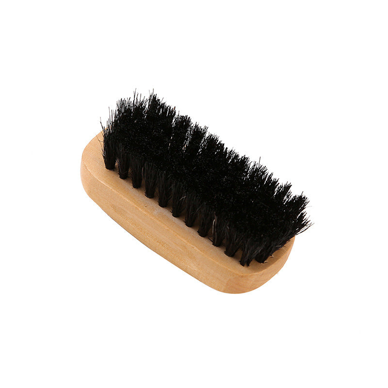 Engrave logo-Mini nylon beard brush moustache brush beard care wholesale