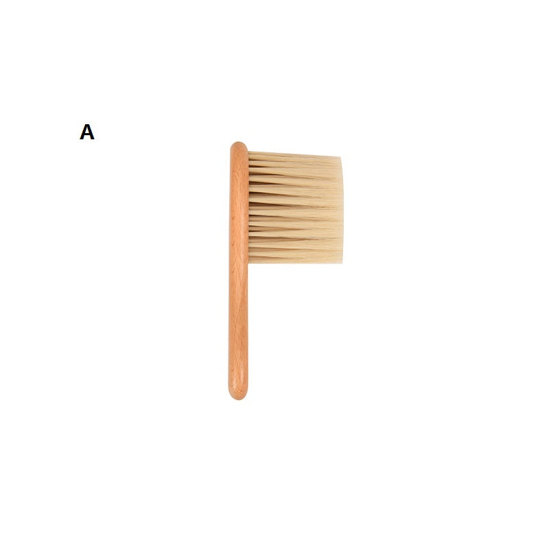 Engrave logo-Beech wood handle brush barber brush clean brush wholesale