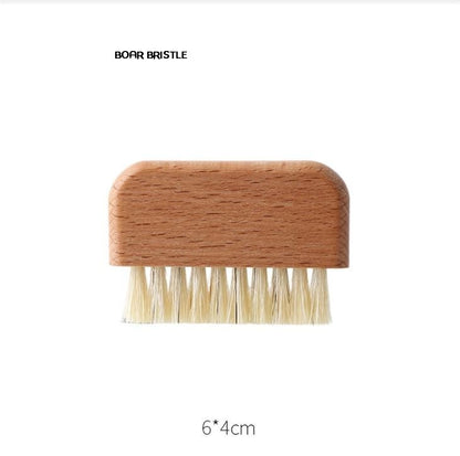 Engrave logo-Beech wood handle brush nail brush computer brush clean brush wholesale