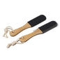 Engrave Your Logo-New Kind Wood Handle Foot Brush With Black silicon carbide Clean Foot exfoliate dead gray dead skin