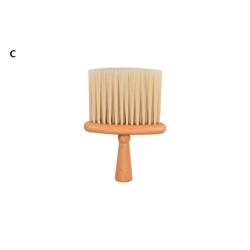 Engrave logo-Beech wood handle brush barber brush clean brush wholesale