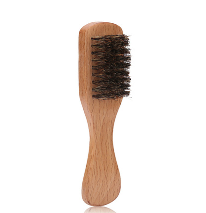 Customize Your Logo-Beech Wood Handle Boar Bristle Beard Brush For Men Beard Care Makeup Hair brush beard comb