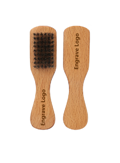 Customize Your Logo-Beech Wood Handle Boar Bristle Beard Brush For Men Beard Care Makeup Hair brush beard comb