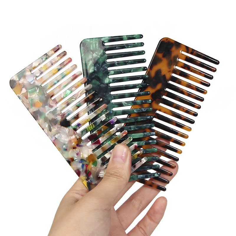 Mini Acetic Acid Comb Simple Anti-static Print Hairdressing Combs