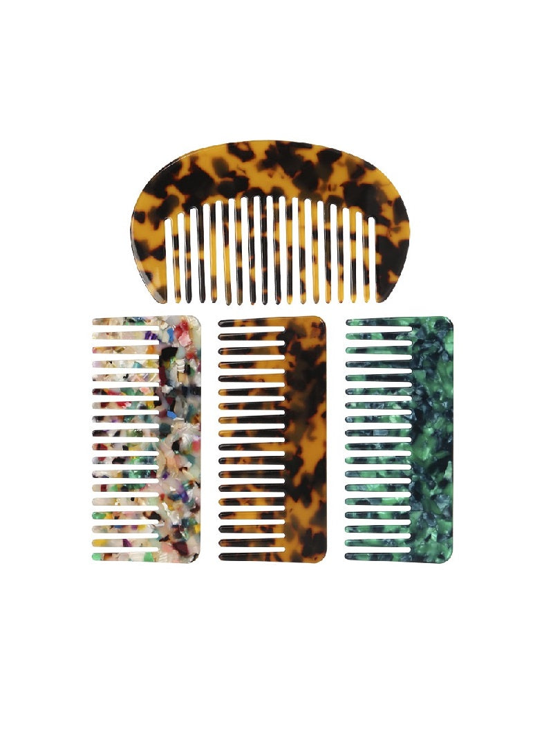 Mini Acetic Acid Comb Simple Anti-static Print Hairdressing Combs