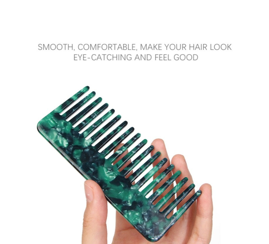 Mini Acetic Acid Comb Simple Anti-static Print Hairdressing Combs