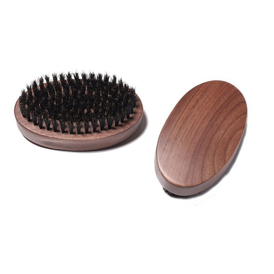 Customize Logo-Handmade brush Walnut brush beard care brush clean brush boar bristle brush