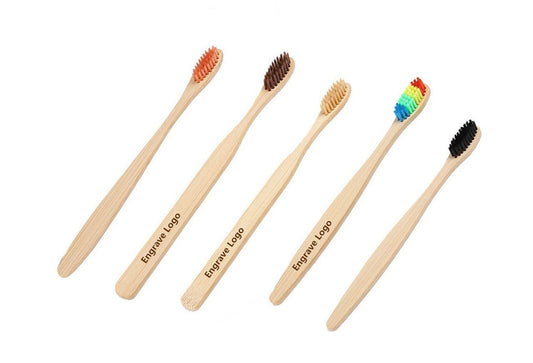 Customize Your Logo-Handmade Natural bamboo handle tooth brush hotel tooth brush soft head man-made fiber