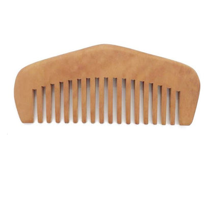 Engrave Logo-Handmade Peach Comb Wide Tooth Beard Comb Hair Combs