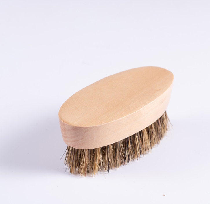 Customzie Your Logo-MINI Handmade Boar Bristle Brushes For Men Beard Care Makeup Tool Grooming