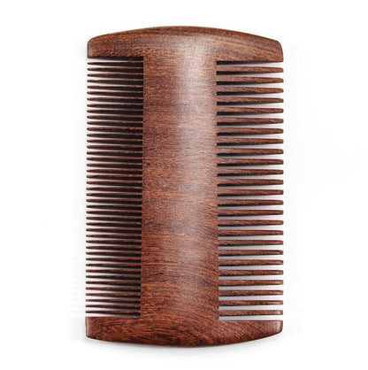 Customize Logo-GoldenSandalwood Comb Two Sides Tooth Comb For Hair/Beard care comb hair brush grooming tool