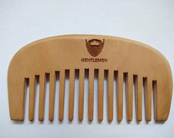 Customize Your Logo-Wide Tooth Wood Comb Beard Comb Pocket Size Comb Hair Brush