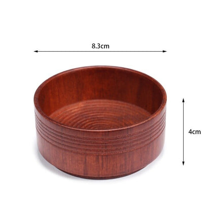 Customize Logo-Red Wood Bowl Shaving Brush Bowl Men Shaving Tool Red Wood Bowl