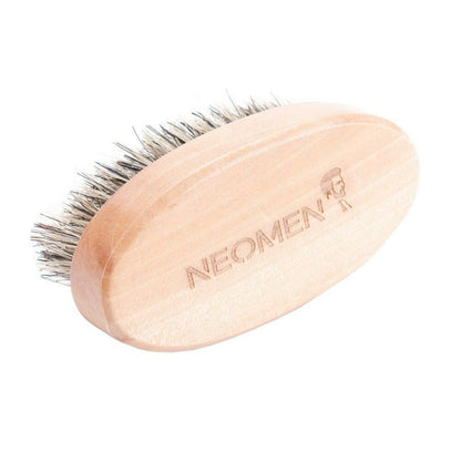 Customzie Your Logo-MINI Handmade Boar Bristle Brushes For Men Beard Care Makeup Tool Grooming