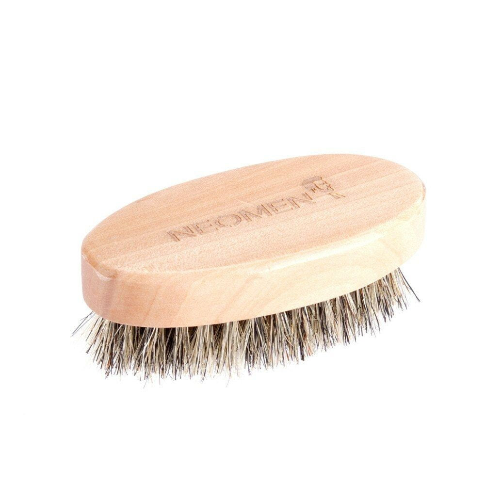 Customzie Your Logo-MINI Handmade Boar Bristle Brushes For Men Beard Care Makeup Tool Grooming