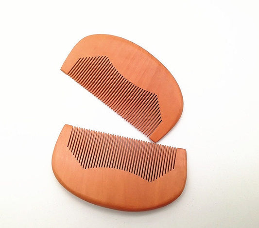 Customize logo-Peach Wood Comb Super Fine Tooth Comb For Beard/Hair Care Makeup Hair brush